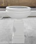 Hand Carved Fiberglass Customized Flower Pots with Drainage Hole