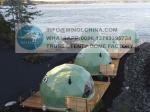Hot Galvanized PVC Coated Dome Tent Glamping UV Resistance