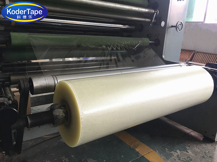Color Self Adheive Bopp Packing Tape Jumbo Roll No Residue 38mic - 55 Micron Thickness