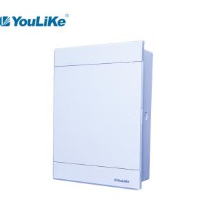 Quality Indoor 30 Way Plastic Circuit Breaker Box Electrical Distribution Board White Door wholesale