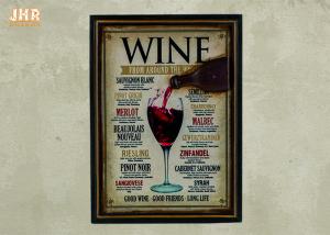 Quality Home Decorations Decorative Wall Plaques Wood Wine Wall Signs MDF Pub Signs wholesale