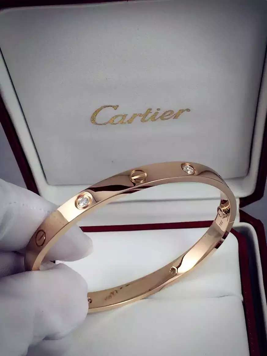 Love Bangle in 18K gold with diamonds from china jewelry factory