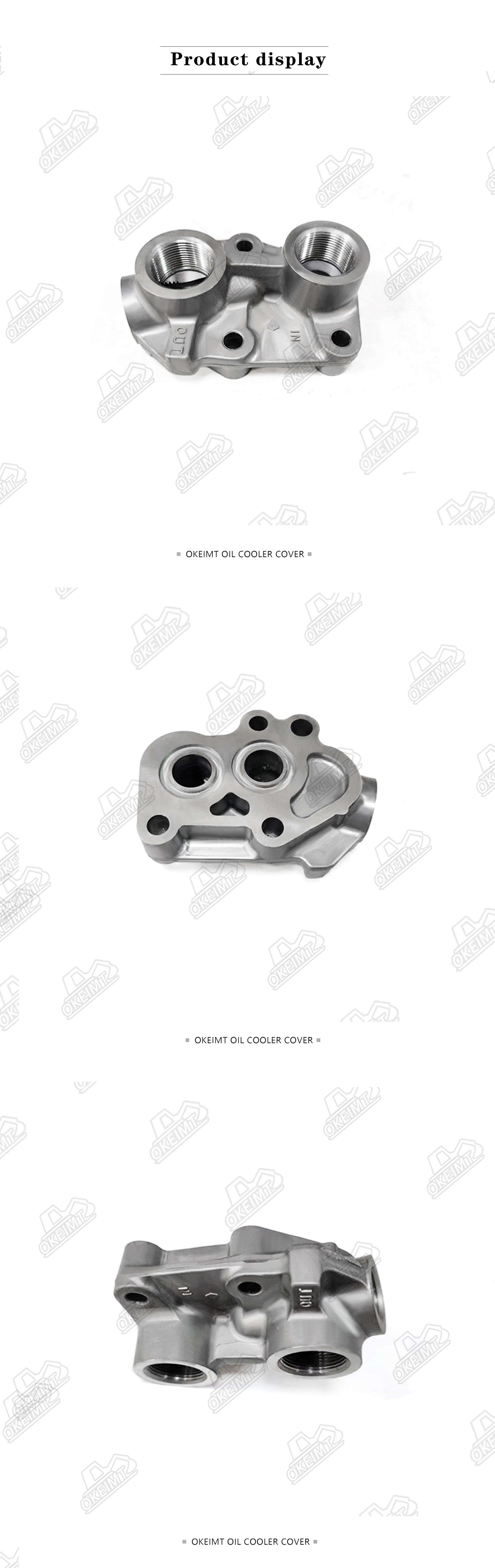 Cast Aluminum Oil Connector Base for 4M40 Small Engine Parts