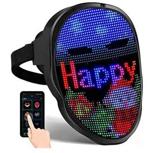 Programmable App Led Halloween Mask Bluetooth Diy Text Image