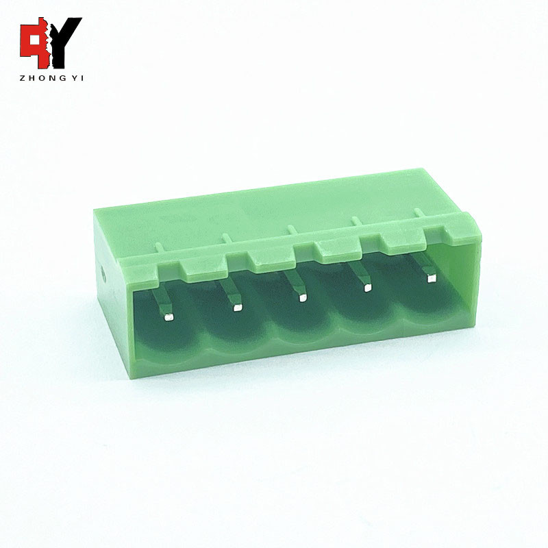 5 Pin 5.0 5.08mm Pitch Screwless Male Plug-In Terminal Block