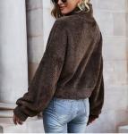 Small Order Clothing Manufacturers Women'S Double Sided Fleece Long Sleeve Zip