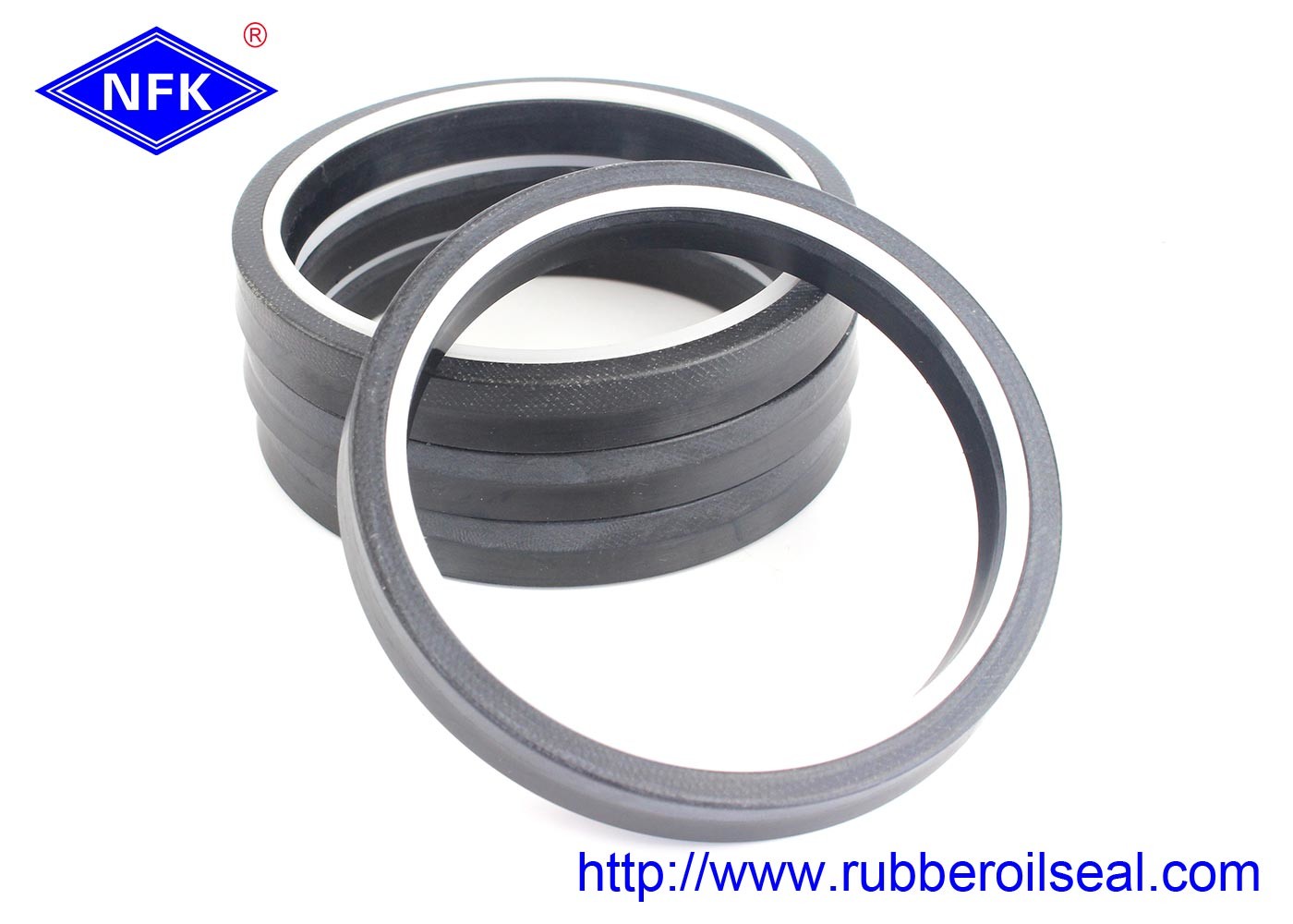 Hydraulic Piston Seals TSE PTFE+NBR High Pressure Resistant Material Capacity Industrial Cylinder Piston