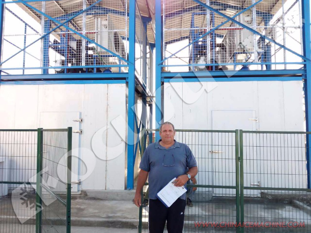 10 Ton Flake Ice Machine for Direct Slicing and Combining Refrigerated Materials