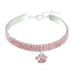 Rhinestone Cat Diamond Collar Blue Red Diamond Collar Necklace For Dogs