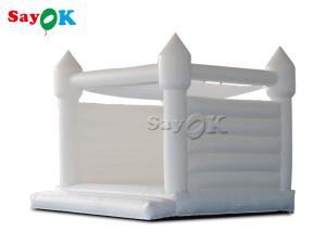 Quality Adult Kid Pure White Pvc Wedding Bounce House With Air Blower wholesale