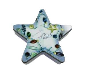 Quality Five Pointed Star 0.23mm Tinplate Cartoon Metal Box 4c Color wholesale