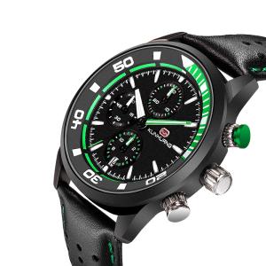 Quality Breathable Leather Strap 3 ATM Anolog Precision Quartz Watch wholesale