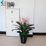 Corner Decoration Fake Orchid In Pot , Chinese Style Artificial Daffodil Flowers