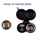 FCC 12V Motorcycle Phone Charger Kit , 2A Motorcycle Usb Adapter