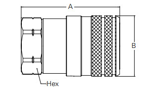 0.5'' ISO16028 NPT Hydraulic Flat Face Quick Coupler