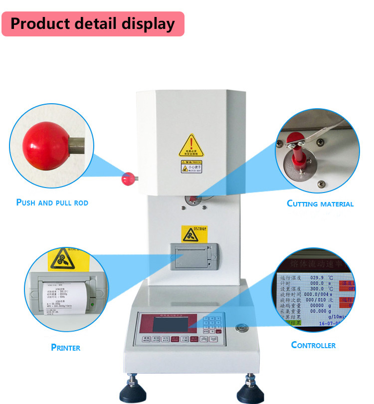 International Standard MFR Plastic Testing Equipment Melt Flow Index ISO1133 ASTM1238