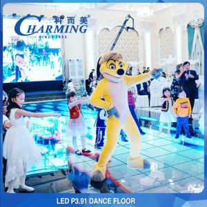 Quality Practical 1920Hz LED Screen Floor Tiles , IP65 Waterproof Rent Disco Floor wholesale