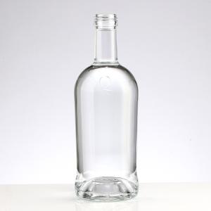 Quality 500ml 700ml 750ml 1000ml Glass Bottle for Liquor Vodka Gin Whiskey Base Material Glass wholesale