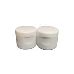 White Ribbed Wall 20mm Disc Top Cap For Hand Sanitizer Bottle