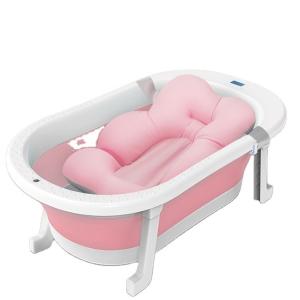 Quality PP TPE Folding Baby Bath Tub Environmental friendly Pink Blue Open size 79*21cm wholesale