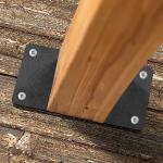 Carbon Steel Flat Straight Mending Bracket Repair Tie Plate for Furniture Wood
