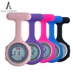Nurse Watch Silicone Digital Nurse Watches Brooch Lapel Printed Rubber Sleeves
