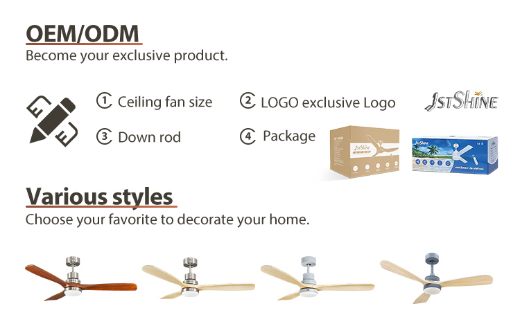 Consumption Energy Saving Inverter Ceiling Fan 52 Inch with Remote Control and DC Motor