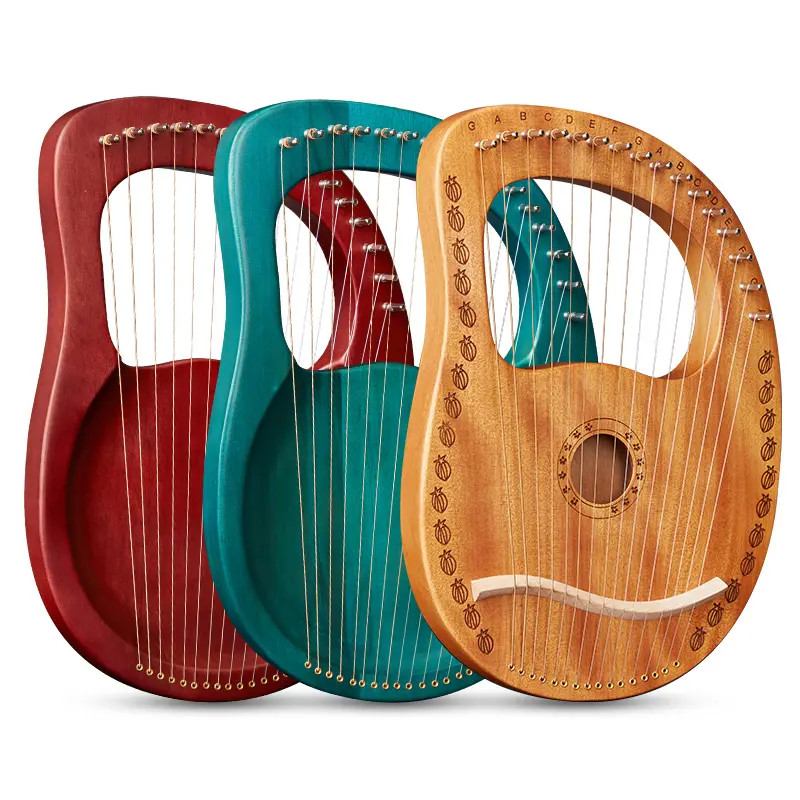 16 String Wooden Lyre Harp Guitar for Sale