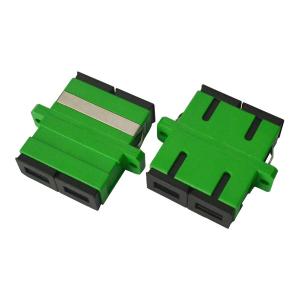 Quality Green Singlemode SC APC fiber optic cable adapter for LAN , Low Insertion Loss wholesale