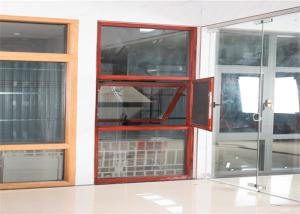 Quality Buildings Standing Aluminium Glass Window Red Outwards To Open Soundproof wholesale