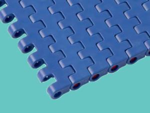 Quality ZY800FT Plastic flat top modular belts solid top conveyor belts UNI CHAINS QNB blue color FDA FOOD GRADE wholesale