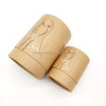 Black Kraft Paper Tube Packaging Recyclable Cardboard Cosmetic Food Container