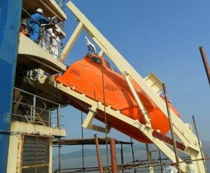 Quality IACS Approved SOLAS Standard 4.9m 16 Persons FRP Freefall Lifeboat wholesale