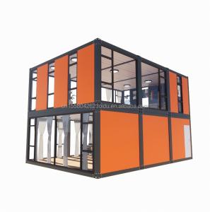 Quality Hotel Flat Pack Steel Product Modern Design Fabricated Apartment by Cbox Luxury Two-Layer Portable Container House wholesale