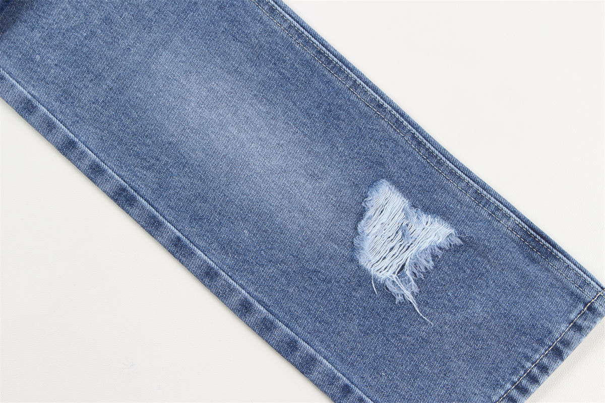Wholesale 100% Cotton Rigid Dark Blue Denim Fabrics For Jeans Making