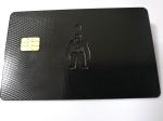 Customized Black Metal Business Cards With 4428 Big Chip