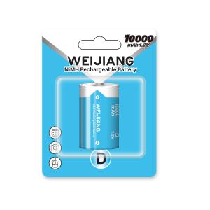 Quality REACH Approval LR20 Rechargeable Batteries 10000mAh D Size Nimh Battery wholesale