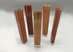 Lightweight Sliding Door Wood Finish Aluminium Profiles For Furniture ,