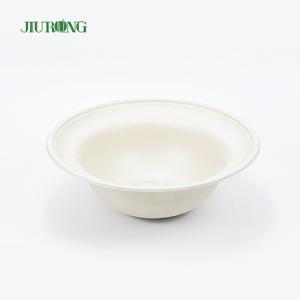 Quality 155mm Sugarcane Food Container Biodegradable Eco Friendly Disposable Bowls wholesale
