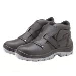 Durable Welding Safety Boots Brown Midsole Safety Shoes For Welder