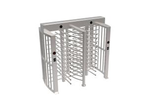 Quality Double Channel Revolving Full Height Turnstile SUS304 Brushed Stainless Steel wholesale