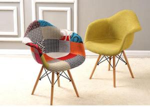 Quality Wear Resistant Patchwork Dining Chair , Upholstered Dining Room Chairs With Arms wholesale
