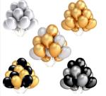 20pcs 12'' Gold Silver Black pink Latex Balloons Happy Birthday Wedding Party