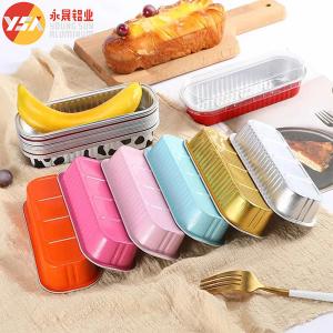 Quality Oven Baking Cake Non-stick Disposable Rectangle Aluminum Bakeware Container Bread wholesale