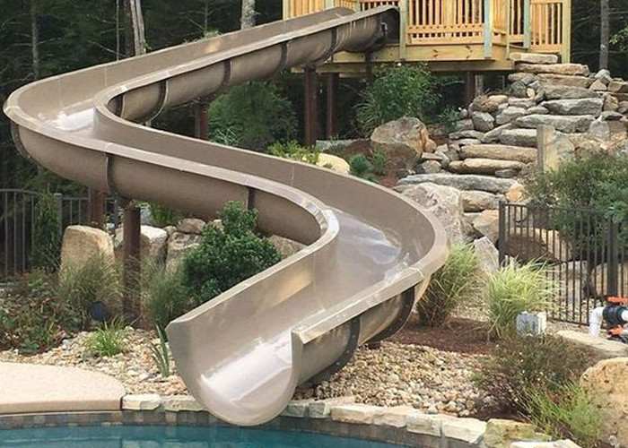 Commercial Water Park Equipment Family Water Slide 1 Year Warranty