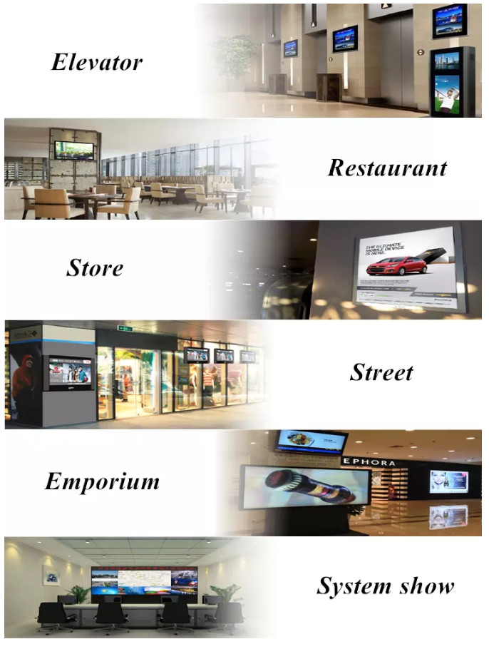 1920*1080 Touch Screen Digital Signage , 49" Floor Standing Digital Display