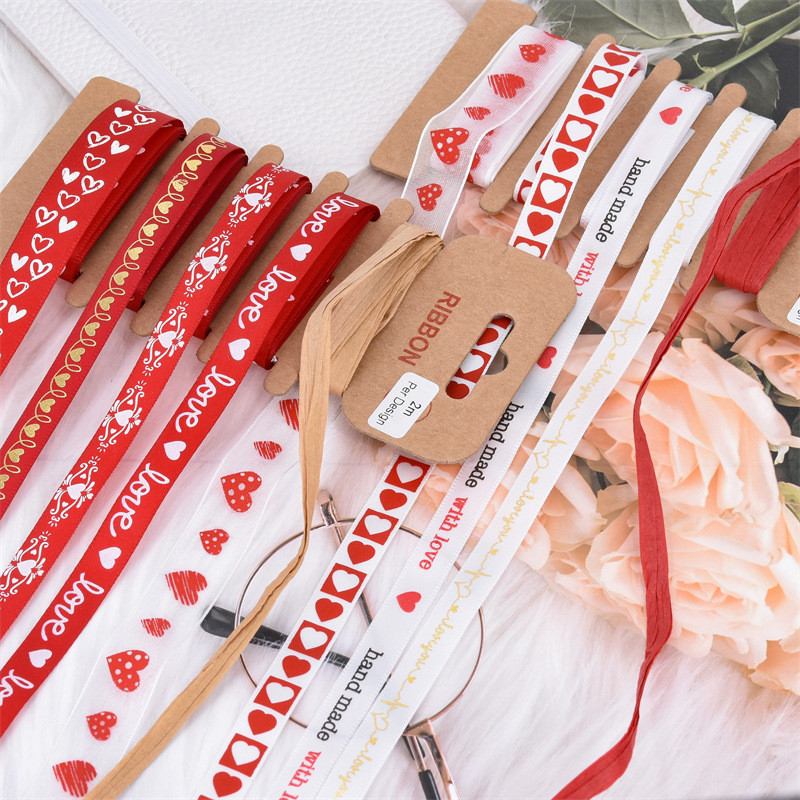 4mm 10mm 15mm Printed Polyester Ribbon Custom Printed Ribbon With Logo