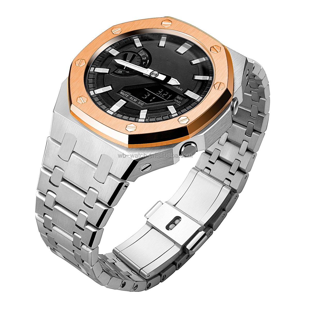 Replacement Watch Mod Kit For Casio Ga2100 Stainless Steel Watch Band And Case Luxury