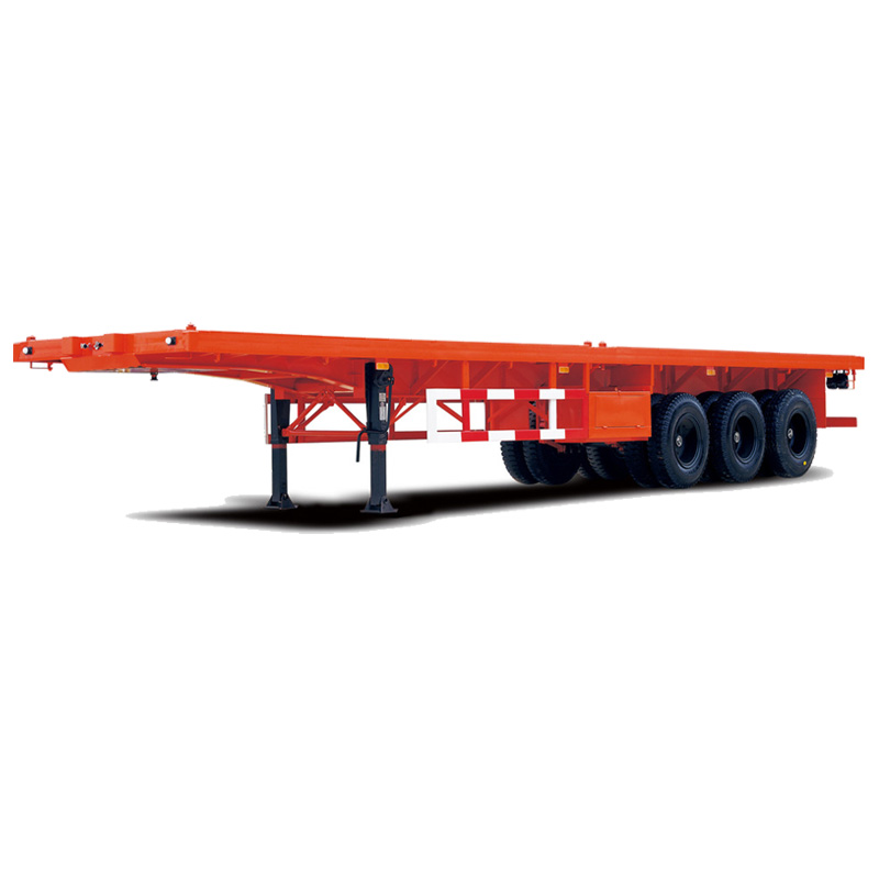 China Xianmang Flatbed Semi Trailer 40ft Transportation Flatbed Container Semi Trailer For Sale
