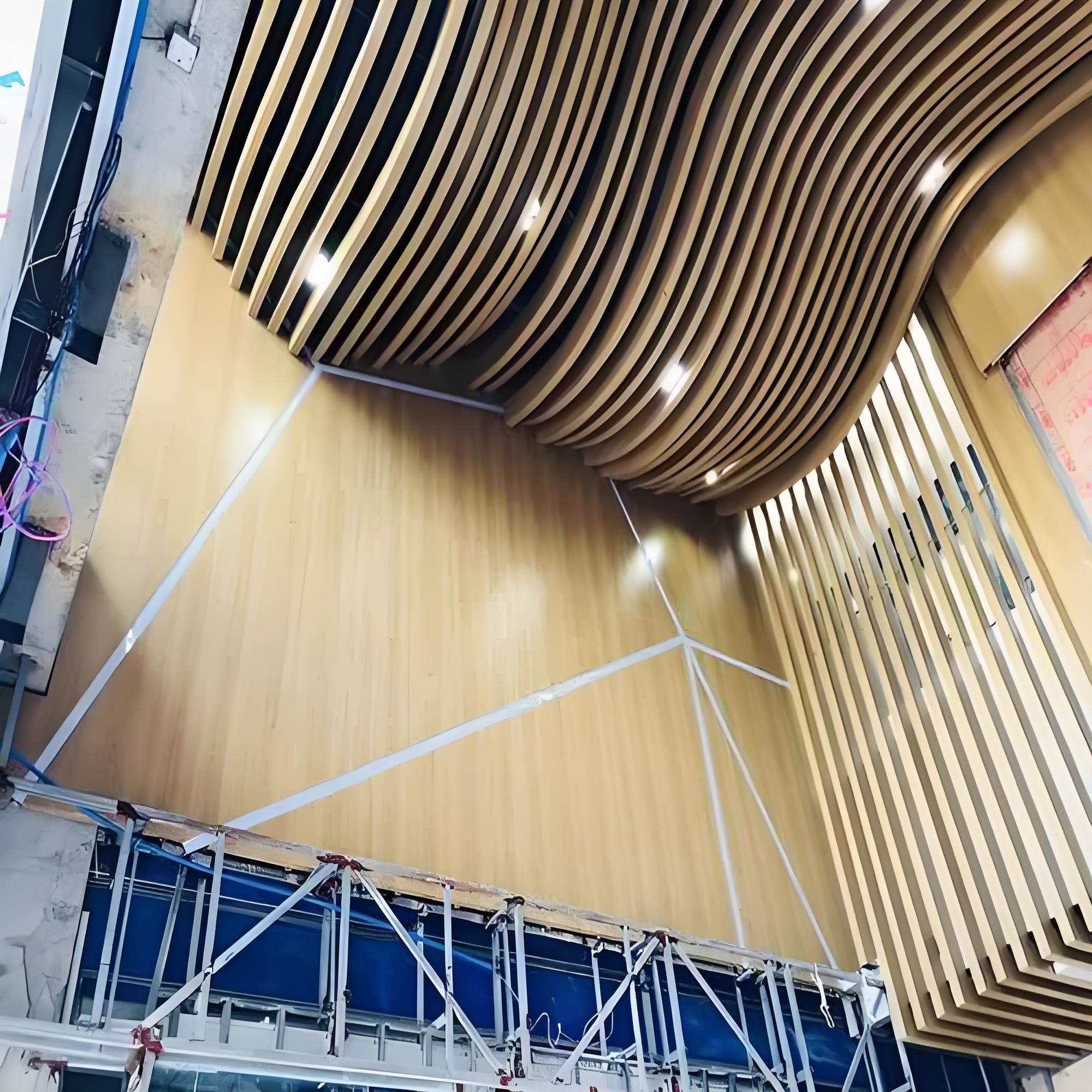 Aluminium Acoustic Ceiling Panel Hanging U Shaped Stretch Ceiling Design